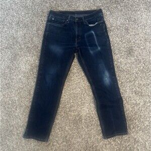 Levi's 541 Mens Athletic Fit Tapered 34x32 Dark Wash Denim Jeans (fit 34 x 29.5)